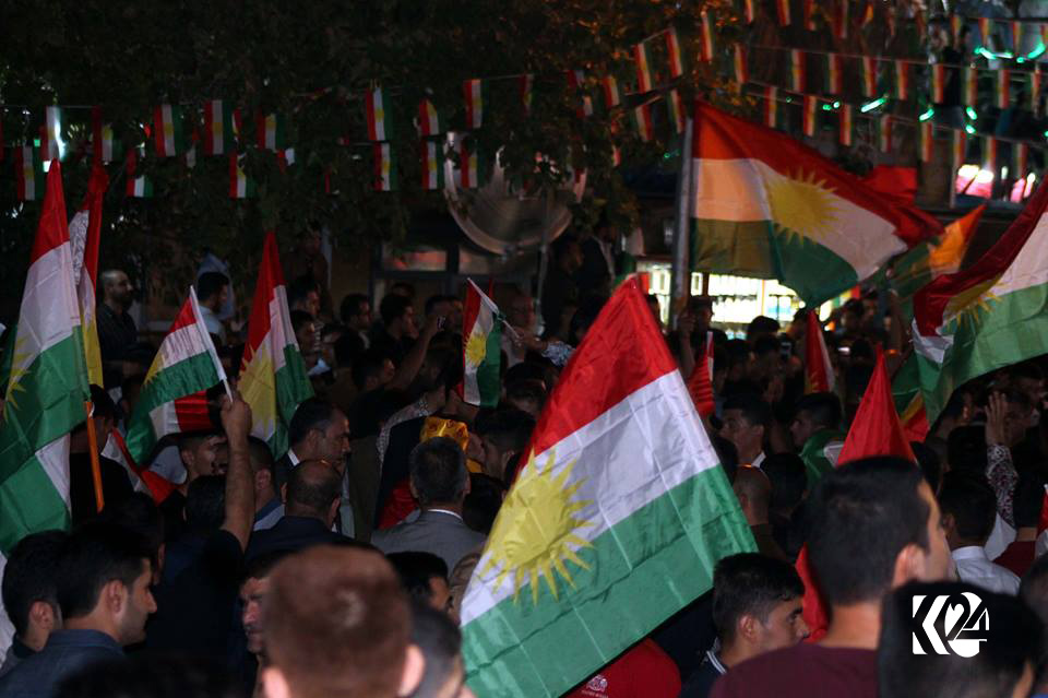 Erbil’de bağımsızlık referandumuna ‘EVET’ festivali